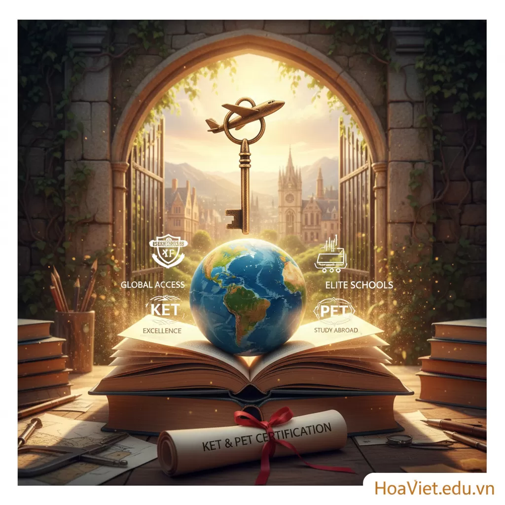 Chinh phục chứng chỉ KET & PET: Lợi thế cạnh tranh khi thi vào trường chuyên và du học.