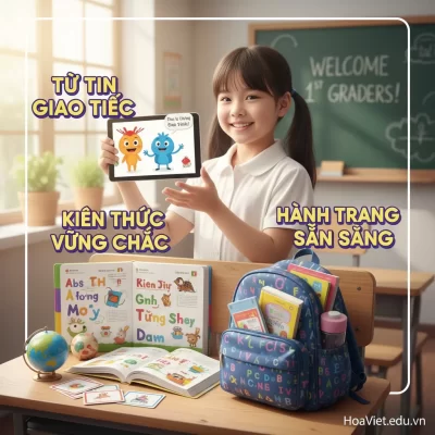 Chuẩn bị hành trang lớp 1: Giúp con tự tin với chương trình tiếng Anh học đường. - Chuẩn bị hành