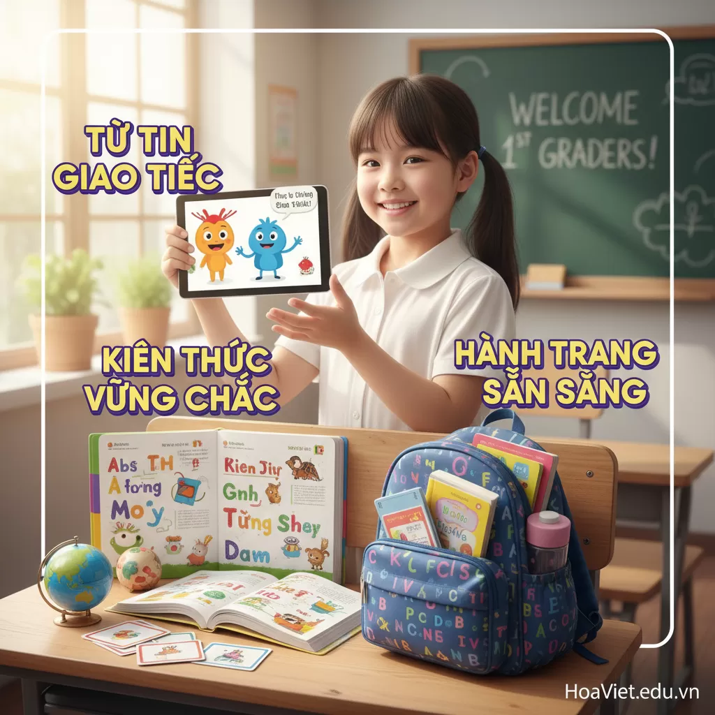 Chuẩn bị hành trang lớp 1: Giúp con tự tin với chương trình tiếng Anh học đường.