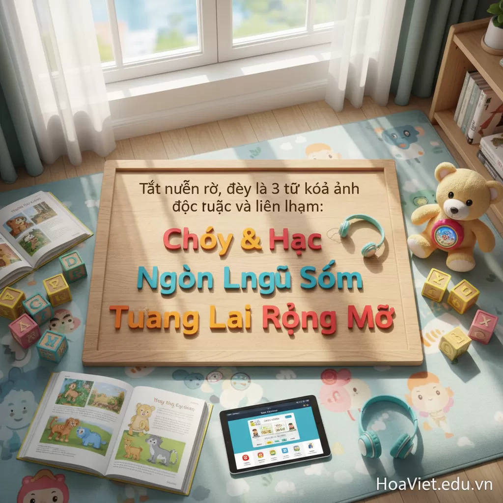 Đừng để lỡ “giai đoạn vàng”: Lợi ích của việc cho con tiếp cận tiếng Anh từ 3 tuổi.