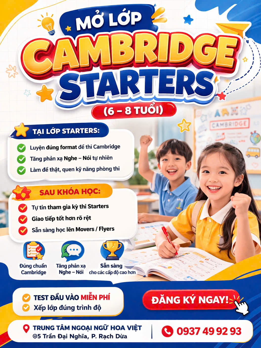 🎉 KHAI GIẢNG LỚP CAMBRIDGE STARTERS 🎉
